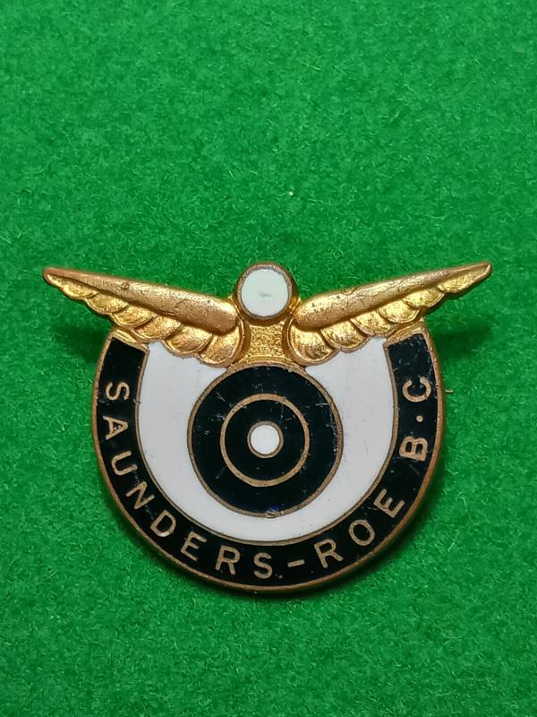 SAUNDERS ROE FLYING BOAT BUILDERS BADGE