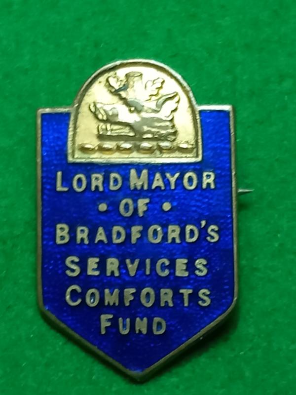 BRADFORD LORD MAYORS COMFORT FUND BADGE