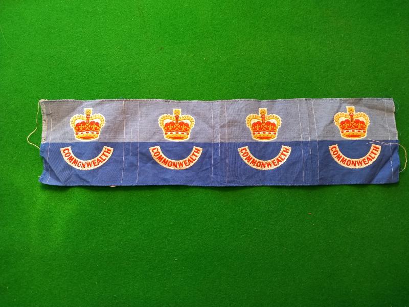 BRITISH POST WAR COMMONWEALTH FORCES FORMATION SIGN-STRIP OF FOUR