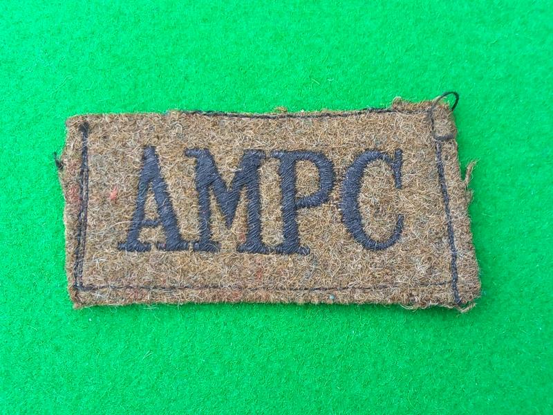 AUXILARY MILITARY PIONEER  CORPS RARE SLIP ON INSIGNIA