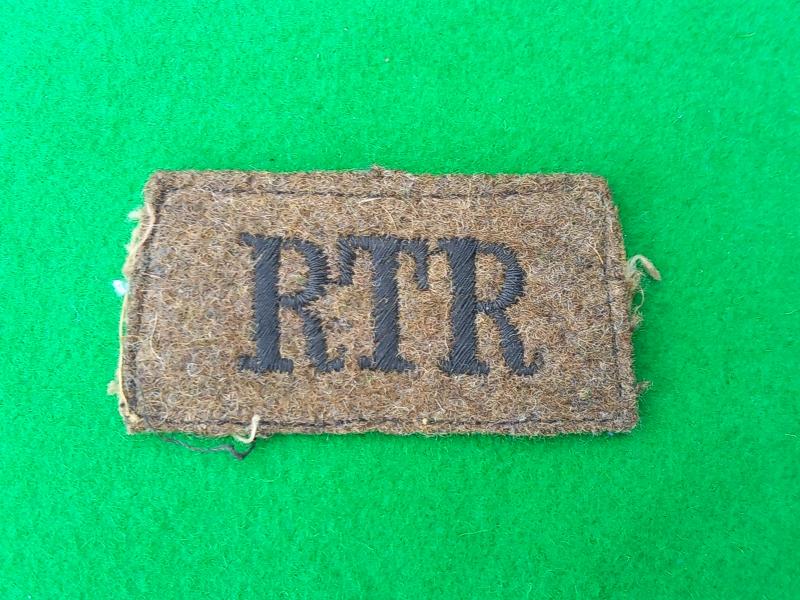 ROYAL TANK REGIMENT KHAKI SLIP ON