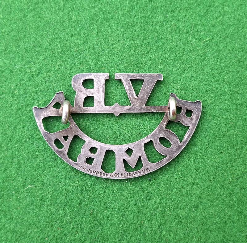 BOMBAY VOLUNTEER RIFLES SHOULDER TITLE