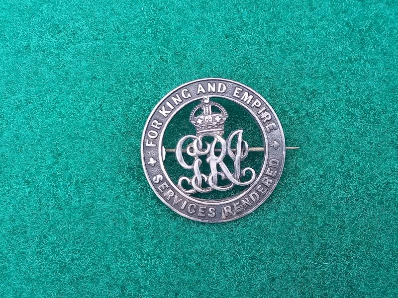 SILVER WAR SERVICE BADGE