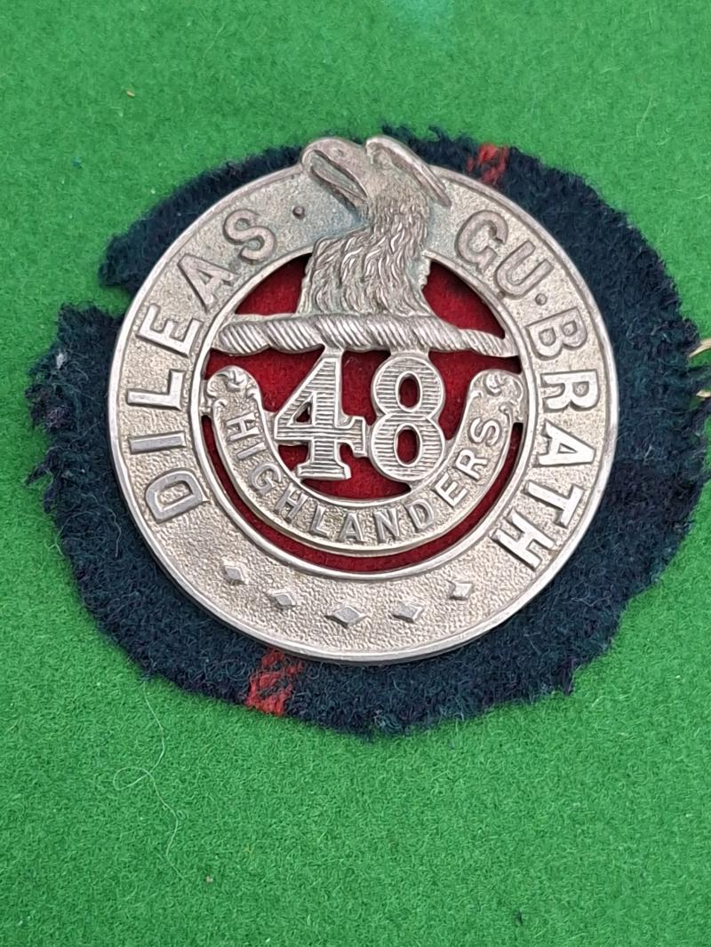 48th CANADIAN HILANDERS CAP BADGE