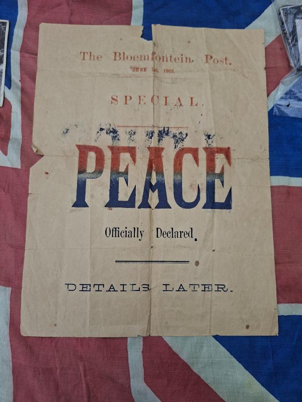 SOUTH AFRICA WAR 1902 PAPERWORK LOT