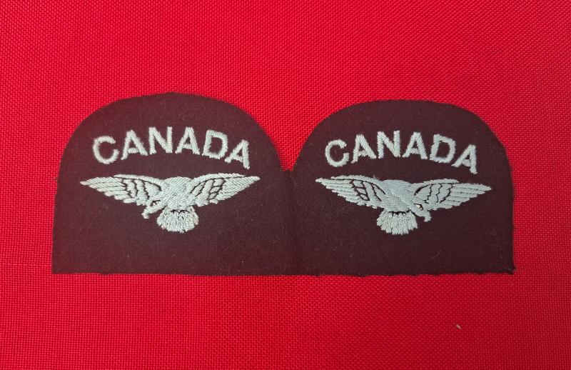 ` CANADA R.A.F VOLUNTEERS / UNCUT PAIR