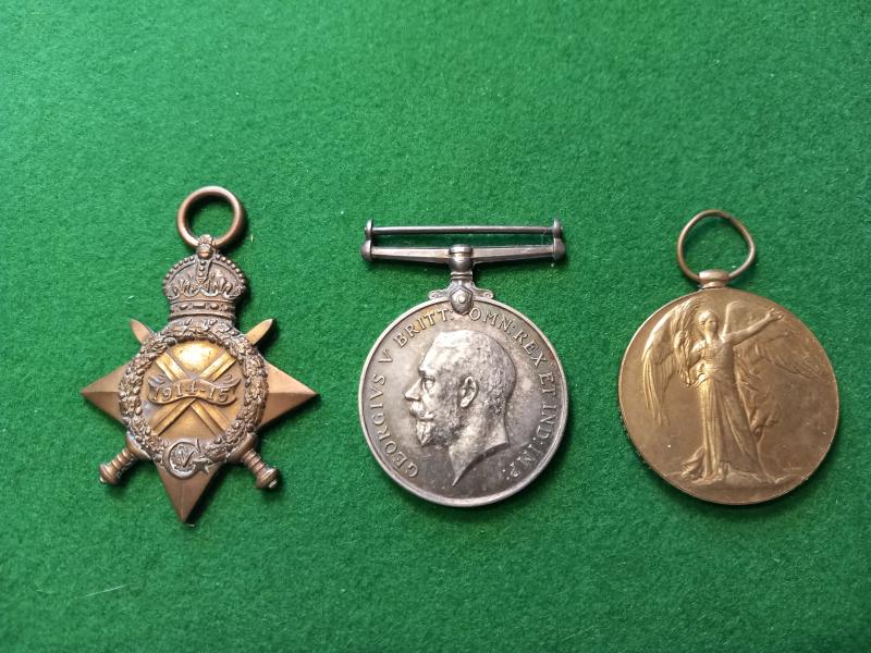 GREAT WAR MEDAL GROUP CUMBERLAND & WESTMORLAND  YEOMANRY