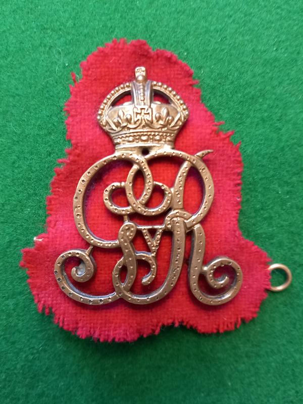 NORFOLK YEOMANRY  N.C.O`s ARM BADGE