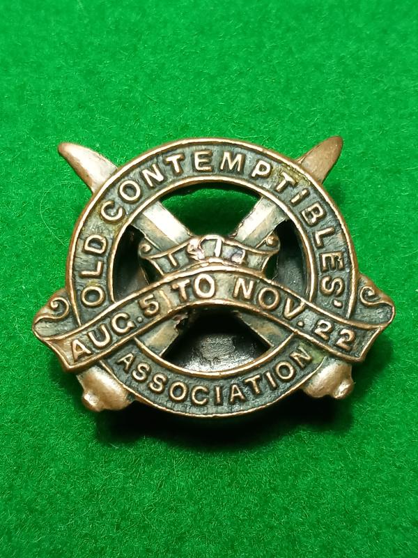 OLD CONTEMPTIBLES BADGE